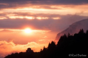 Sunrise on Crown Point, columbia River Gorge