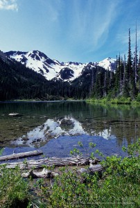 Royal Lake in Olympic National Park. The foreground is unappealing.