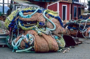 Pile of nets in Newport, OR