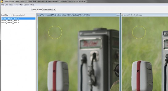 Zerene Stacker interface