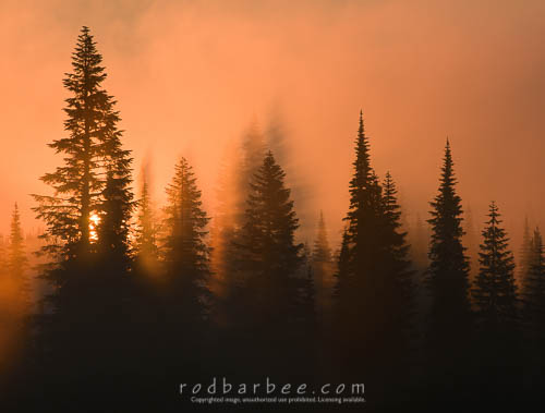 sunrise from Reflection Lake