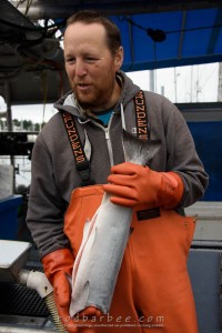Fisherman in Eliason Harbor, Sitka, AK
