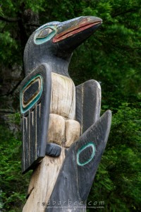 Raven-Shark Totem in Sitka's National Historic Park