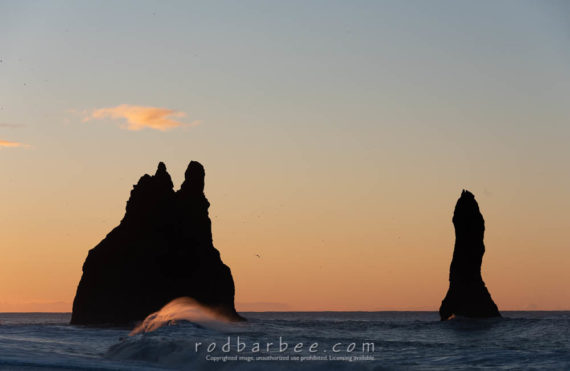 Seastacks near Vik, Iceland.